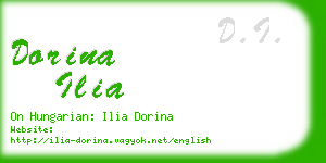 dorina ilia business card